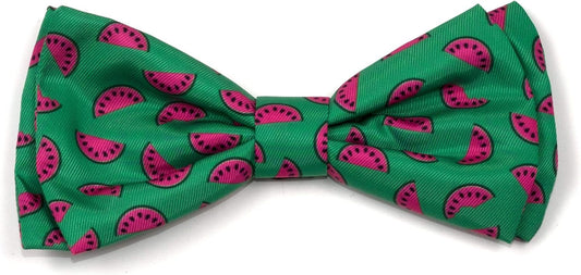 "Watermelon Slices Pattern Bow Tie Dog Accessories for Small, Medium, and Large Dogs - Green"