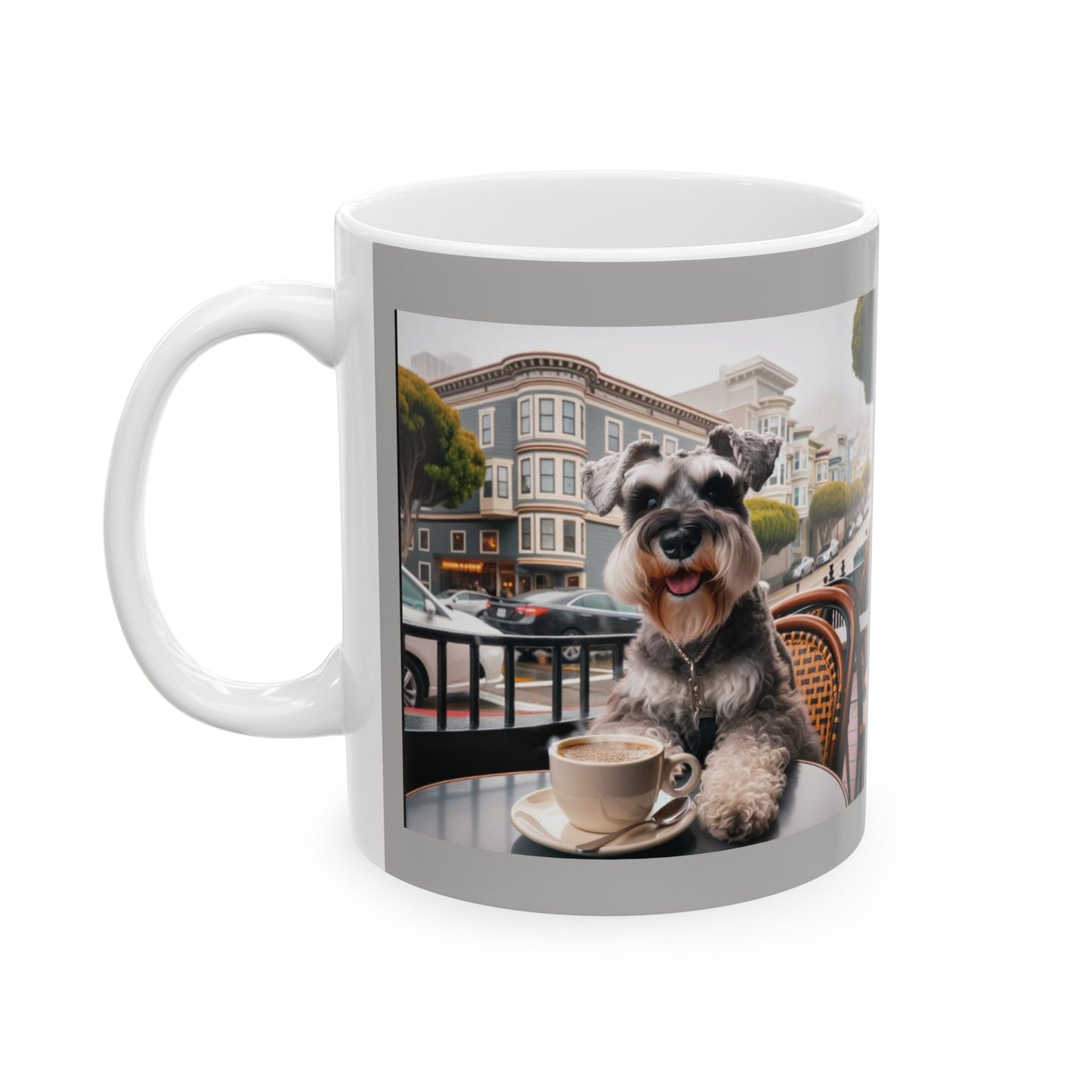 Ceramic Mug, San Francisco Schnauzer (11oz, 15oz)