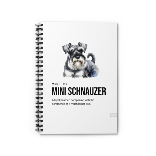 Schnauzer Spiral Notebook - Ruled Line