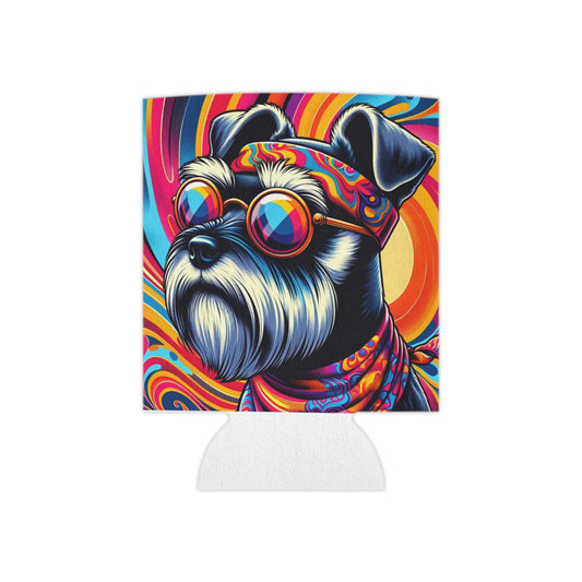 Groovy Schnauzer Can Cooler