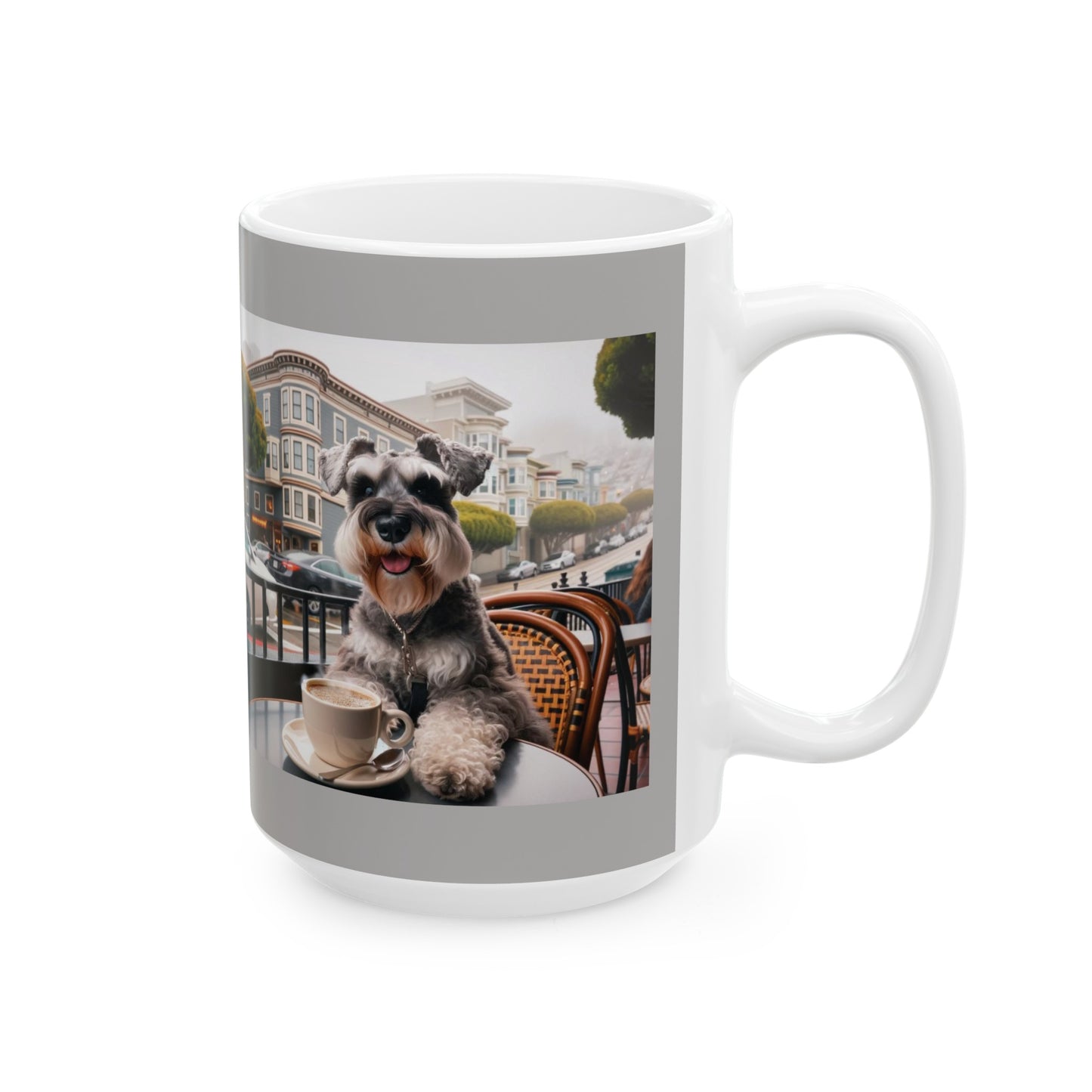 Ceramic Mug, San Francisco Schnauzer (11oz, 15oz)