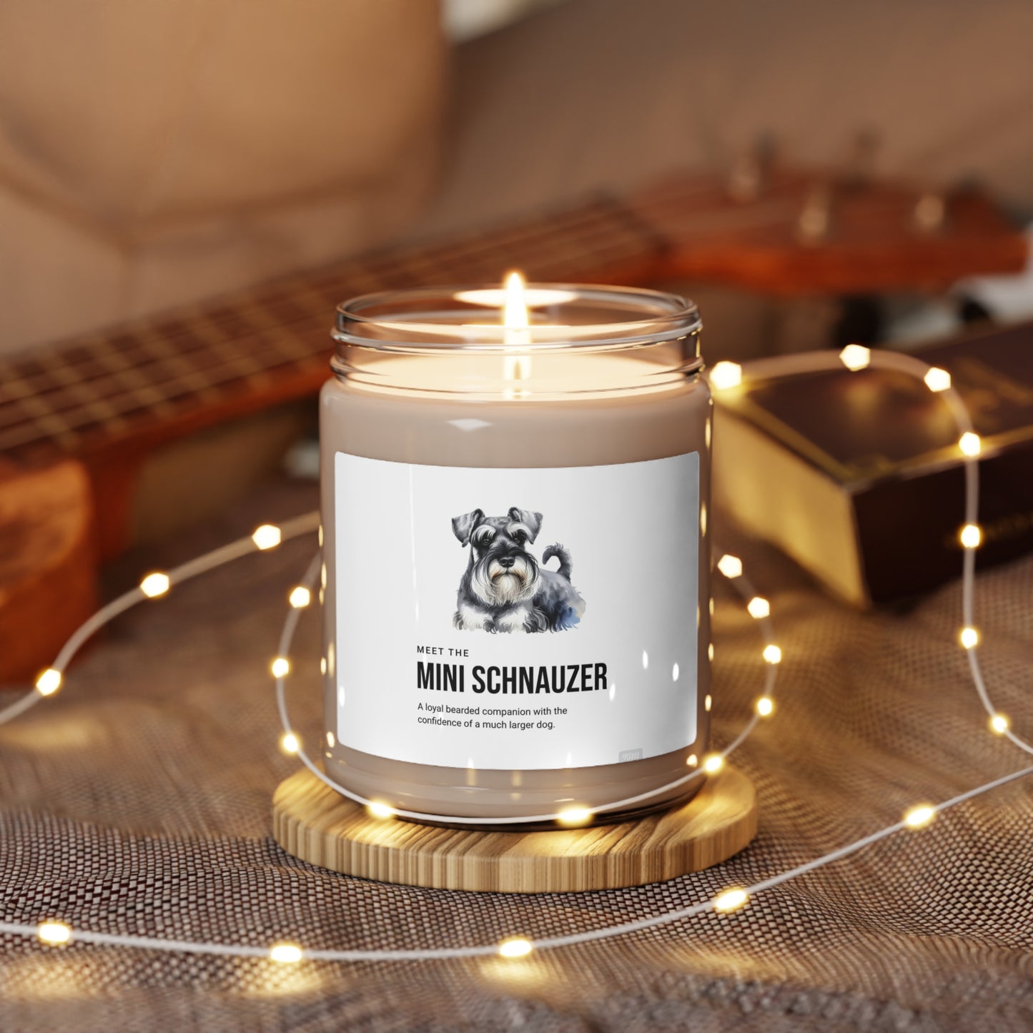 Scented Soy Candle, 9oz- Mini Schnauzer