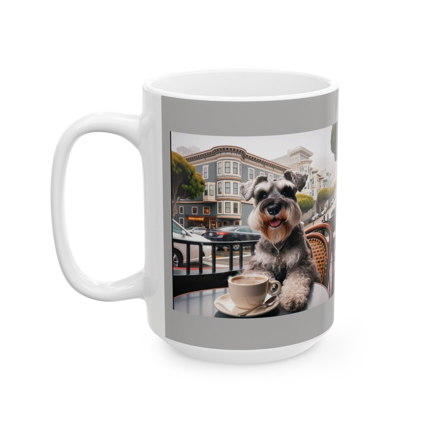 Ceramic Mug, San Francisco Schnauzer (11oz, 15oz)