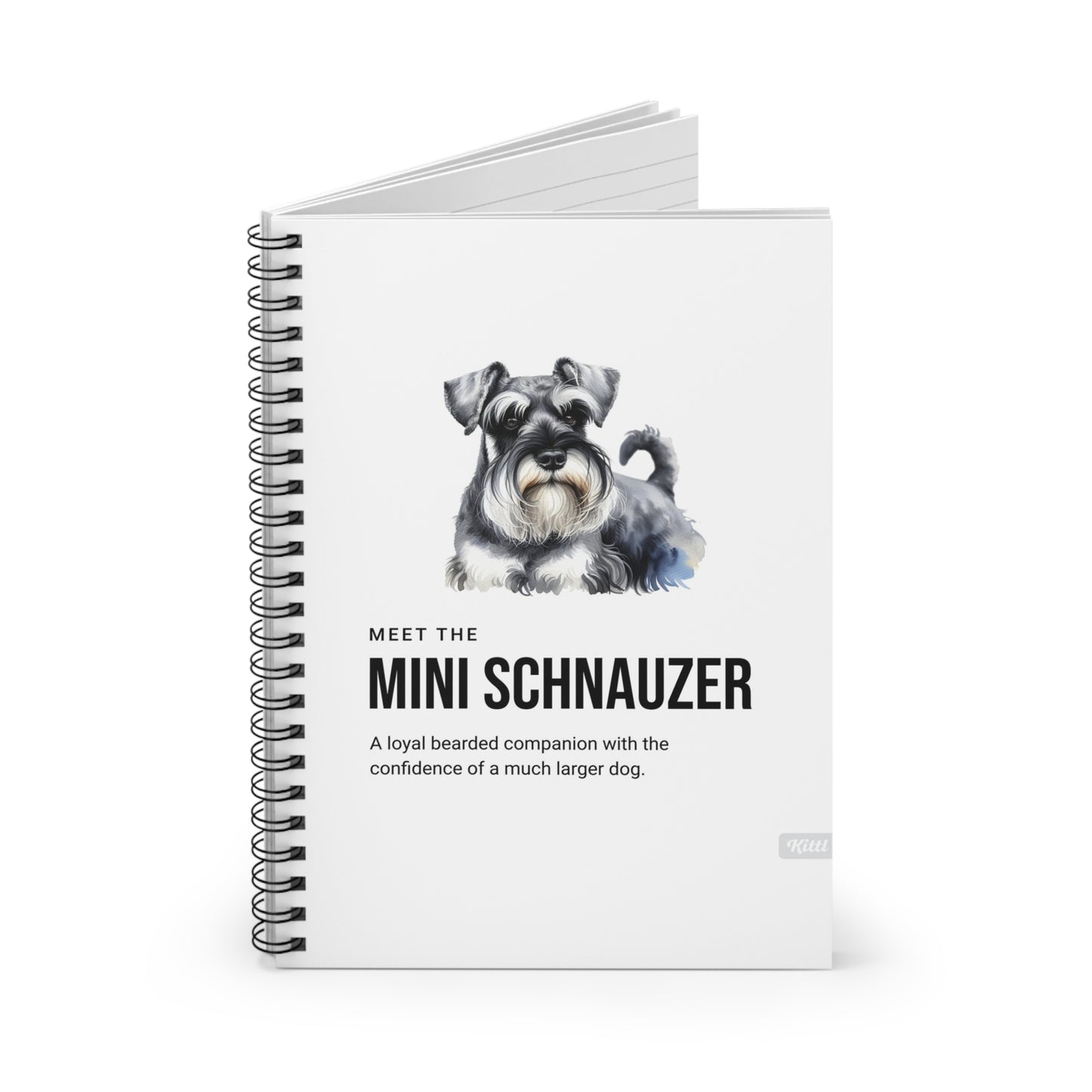 Schnauzer Spiral Notebook - Ruled Line