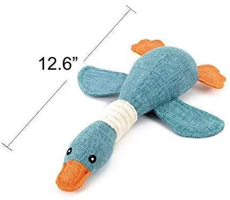 Large Dogs Reducing Boredom Goose$Goose Stuffed Dog Toys, Tug of War Plush Dog Toy for Large Breed, Cute Squeaky Dog Toys with Crinkle Paper, Dog Chew Toys for Puppy, Small, Middle, Big Dogs