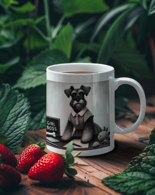 Girl Boss Schnauzer Mug (11oz, 15oz)